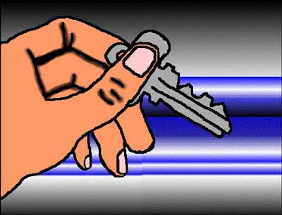 Hand Holding Key